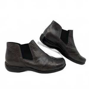 Figura Gray Leather Ankle Boots | Women’s Size 7